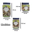 Ver imagem 4 de Kit 3 Potes Quadrado Porta Mantimentos Doces P M G Premium Azul