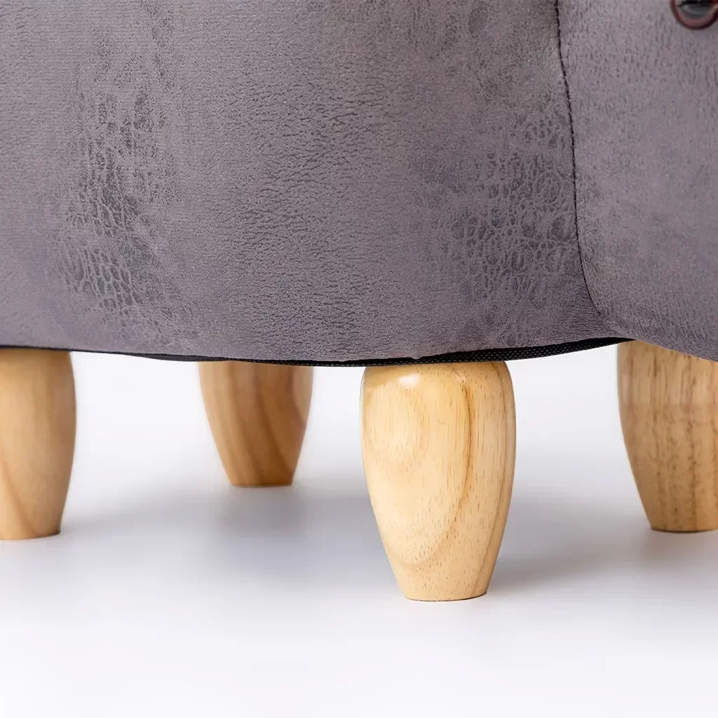 Ver imagem 7 de Puff Infantil Rinoceronte Couro Sintético e Madeira com Baú L63xa38xc32:com