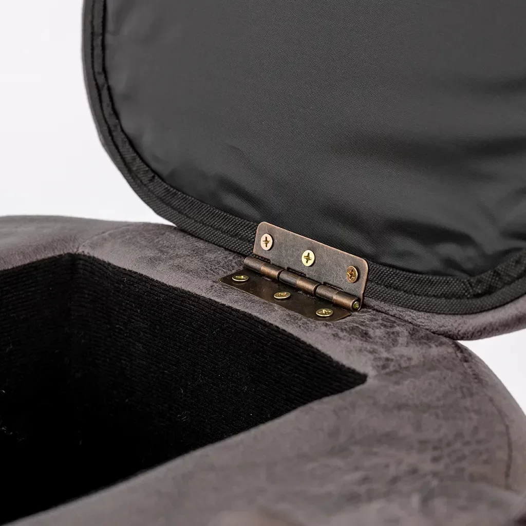 Ver mais imagens de Puff Infantil Rinoceronte Couro Sintético e Madeira com Baú L63xa38xc32:com