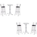 Ver imagem 1 de Kit 2 Bistros com 4 banquetas cromadas-GatMagazine