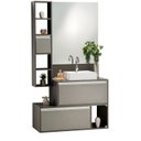 Ver imagem 6 de Gabinete e Espelheira 100cm Plena Superior Elite Cinza/Chumbo/Verde