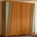 Ver imagem 4 de Guarda Roupa Ouro Verde Quarto com 6 Portas e 4 Gavetas Cinamomo/salvia Cinamomo/salvia