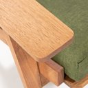 Ver imagem 6 de Sofá para Jardim com 3 Lugares Lótus Verde/Jatobá