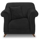 Ver imagem 7 de Poltrona Decorativa Retro Polo com Almofada Suede 1105 Ezz