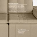 Ver imagem 7 de Sofá Retrátil Reclinável 3 Lugares 180cm Veludo com Molas Palmeira CabeCasa MadeiraOriginals