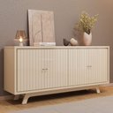 Ver imagem 2 de Aparador Buffet para Sala de Jantar 4 Portas 180cm Junia D05 Off White - Lyam Decor
