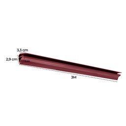 Meia Cana Pvc Cedrinho 8mmx38mmx3m - 3