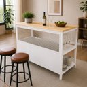 Ver imagem 2 de Bancada Ilha para Cozinha Design Industrial 1,40m x 80cm
