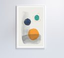 Ver imagem 5 de Quadro Abstrato Círculos 3 - 80x120 Cm - Tecido Canvas