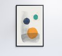 Ver imagem 6 de Quadro Abstrato Círculos 3 - 80x120 Cm - Tecido Canvas
