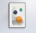 Ver mais imagens de Quadro Abstrato Círculos 3 - 80x120 Cm - Tecido Canvas