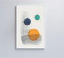 Ver imagem 1 de Quadro Abstrato Círculos 3 - 80x120 Cm - Tecido Canvas
