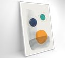 Ver imagem 3 de Quadro Abstrato Círculos 3 - 80x120 Cm - Tecido Canvas