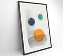 Ver imagem 2 de Quadro Abstrato Círculos 3 - 80x120 Cm - Tecido Canvas