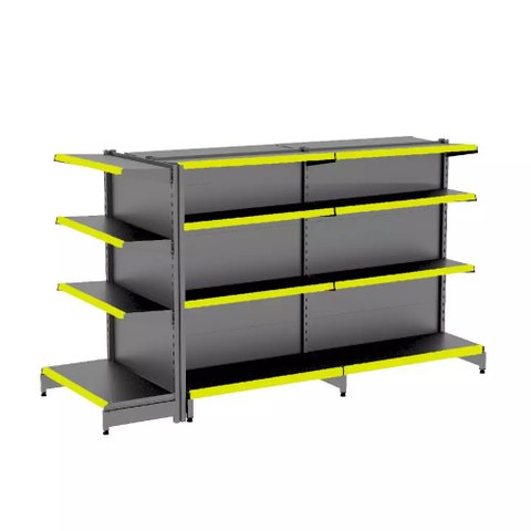 Gondola Centro 137 Fit Ate 2 Metros 1 Ponta Preto 20b Pe Amarelo
