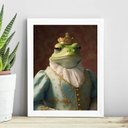 Ver imagem 1 de Quadro Decorativo Senhora Perereca 24x18cm:madeira Branca