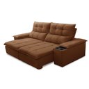 Ver imagem 4 de Sofá Retrátil Reclinável 3 Lugares 210cm com Porta Copos e Objetos Bulgária