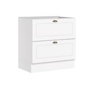 Ver imagem 2 de Balcão Cozinha Americana 2 Gavetas 80cm Branco Henn