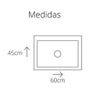 Ver imagem 5 de Cuba Pia Inox Preta Quadrada 60x45 com Acessórios.