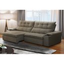 Ver imagem 1 de Sofá Retrátil Reclinável 3 Lugares 230cm com Porta Copos e Objetos Bulgária