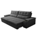 Ver imagem 5 de Sofá Retrátil e Reclinável 3 Lugares 230cm com Porta Copos e Objetos Bulgária