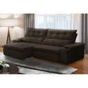 Ver imagem 1 de Sofá Retrátil e Reclinável 3 Lugares 230cm com Porta Copos e Objetos Bulgária