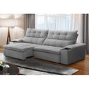 Ver imagem 1 de Sofá Retrátil e Reclinável 3 Lugares 230cm com Porta Copos e Objetos Bulgária