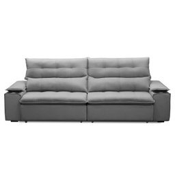 Sofá Retrátil e Reclinável 3 Lugares 230cm com Porta Copos e Objetos Bulgária - 5