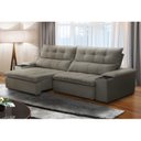 Ver imagem 1 de Sofá Retrátil Reclinável 4 Lugares 250cm com Porta Copos e Objetos Bulgária