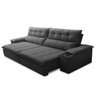 Sofá Retrátil e Reclinável 4 Lugares 250cm com Porta Copos e Objetos Bulgária - 4