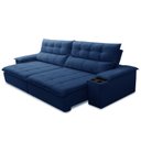 Ver imagem 4 de Sofá Retrátil Reclinável 4 Lugares 250cm com Porta Copos e Objetos Bulgária