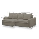 Ver imagem 3 de Sofá Retrátil e Reclinável 3 Lugares 195cm Molas Espirais e Molas Ensacadas Vicenza