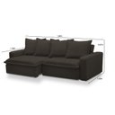 Ver imagem 3 de Sofá Retrátil e Reclinável 3 Lugares 195cm Molas Espirais e Molas Ensacadas Vicenza