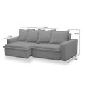 Ver imagem 3 de Sofá Retrátil e Reclinável 3 Lugares 195cm Molas Espirais e Molas Ensacadas Vicenza