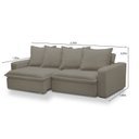 Ver imagem 3 de Sofá Retrátil e Reclinável 3 Lugares 215cm Molas Espirais e Molas Ensacadas Vicenza