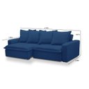 Ver imagem 3 de Sofá Retrátil e Reclinável 3 Lugares 215cm Molas Espirais e Molas Ensacadas Vicenza