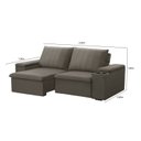 Ver imagem 3 de Sofá Retrátil e Reclinável Ballarat 2,05m com Porta Copos Veludo