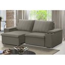 Ver imagem 1 de Sofá Retrátil e Reclinável Ballarat 2,05m com Porta Copos Veludo