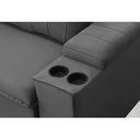 Ver imagem 6 de Sofá Retrátil e Reclinável Ballarat 2,05m com Porta Copos Veludo