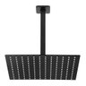Ducha Chuveiro Slim Preto Quadrado Metal 20x20 Braço de Teto - 3