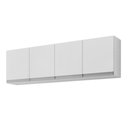 Ver imagem 1 de Armário Aereo 150cm 4 Portas Lavanderia Andreia Branco Ajl