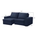 Ver imagem 3 de Sofá Retrátil e Reclinável 3 Lugares 205cm com Porta Copos Ballarat