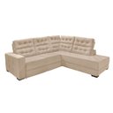 Ver imagem 4 de Sofá de Canto Retrátil e Reclinável Santorini 2,70x2,25m - Bege