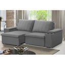 Ver imagem 1 de Sofá Retrátil e Reclinável 3 Lugares 205cm com Porta Copos Ballarat