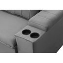 Ver imagem 6 de Sofá Retrátil e Reclinável 3 Lugares 205cm com Porta Copos Ballarat
