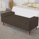 Ver imagem 2 de Recamier Baú Félix Solteiro 90 cm Suede - ADJ Decor - Marrom