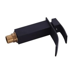 Torneira Banheiro Cascata Monocomando Misturador Baixa Black Preto - 6