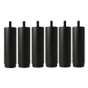 Ver imagem 1 de Mbox Pé de Cama Box 6 Unidades Pretas de 12 Cm Madeira