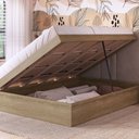 Ver imagem 2 de Cama Casal Box Baú Bogotá para Colchões 138x188 Cm Cb1140 Art In Móveis Mel