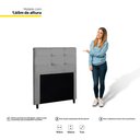 Ver imagem 3 de Cabeceira Cama Box Solteiro Luna 90cm Suede Cinza - Abmaza